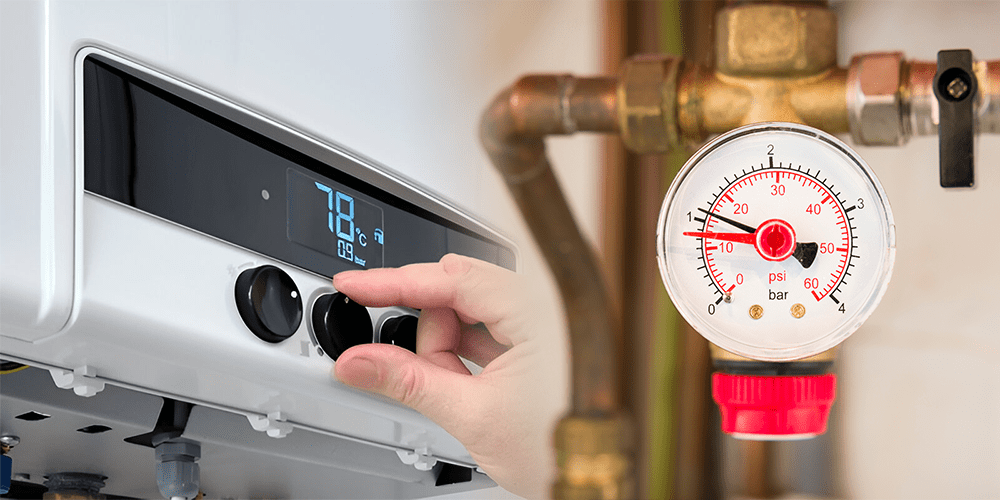 boiler pressure too high gauge dangers UK